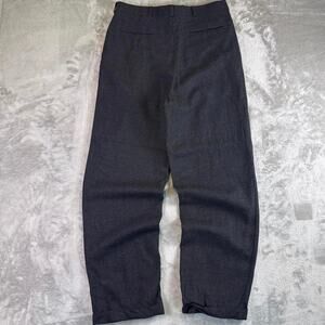 Vintage 90s Wool Dress Pants Dark Gray Tailored Slacks Classic Mens 32x30